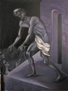 Le prisonnier libéré 120 x 93 cm